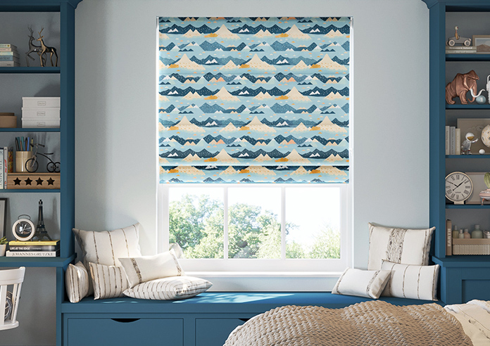 Serene Summit, Frost - Motorised Roman Blind - Image 3